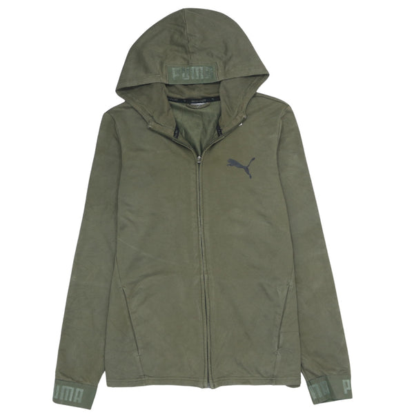 Puma 90's Sportswear Full Zip Up Hoodie Medium  Green