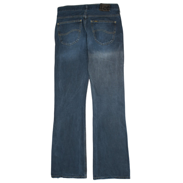 Lee 90's Lightwash Straight Leg Baggy Jeans / Pants 32 Navy Blue