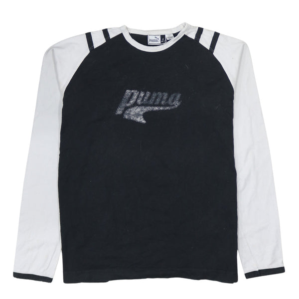 Puma 90's Spellout Crew Neck Sweatshirt Large Black