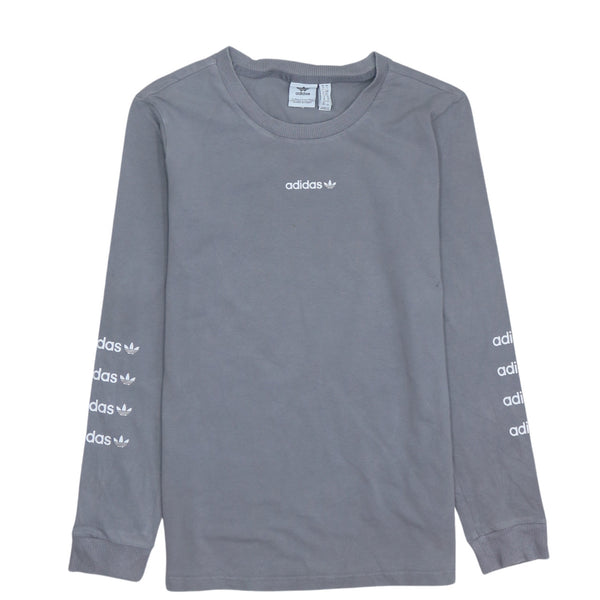 Adidas 90's Vintage Grey Crew Neck Sweatshirt Women's Small