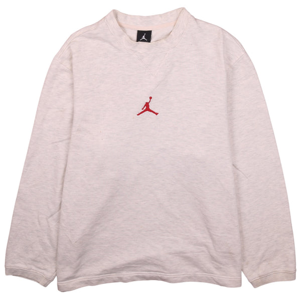 Men's Jordan 90's Heavyweight Crew Neck Sweatshirt Large Beige