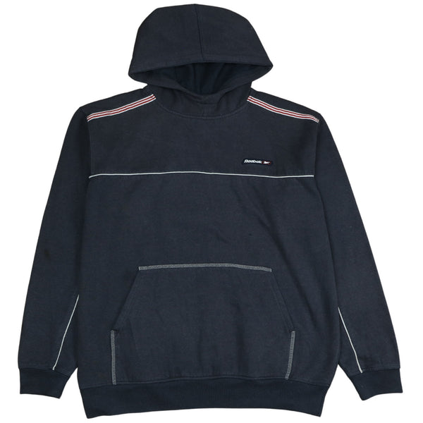 Reebok 90's Black Medium Hoodie with Drawstring Pockets