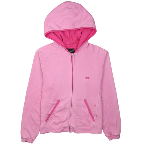 Champion 90's Pink Medium Men's Full Zip Hoodie w/ Pockets