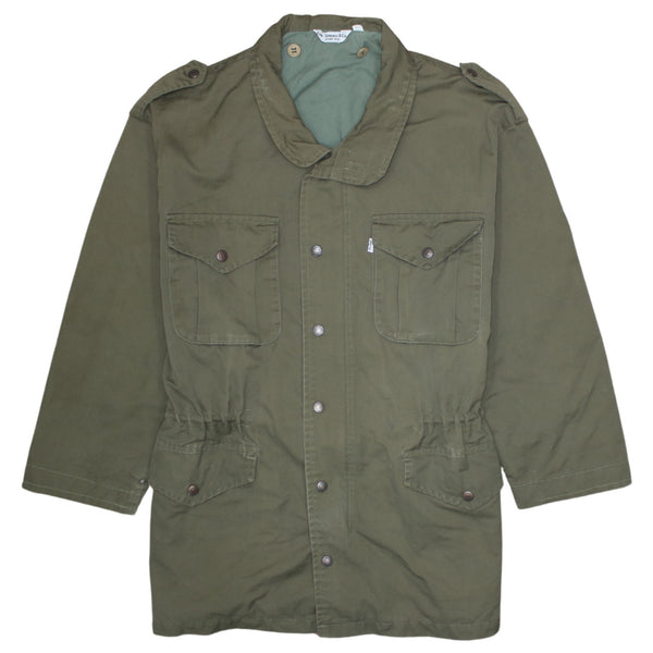 Levi's 90's Lightweight Button Up Windbreaker Large  Green