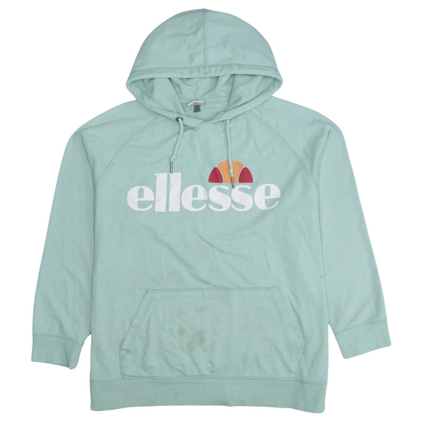 Ellesse Green 90's Spellout Pullover Hoodie XXXXLarge