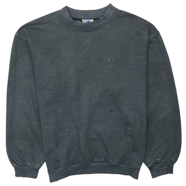 Adidas 90's Black Lightweight Crew Neck Sweatshirt XLarge