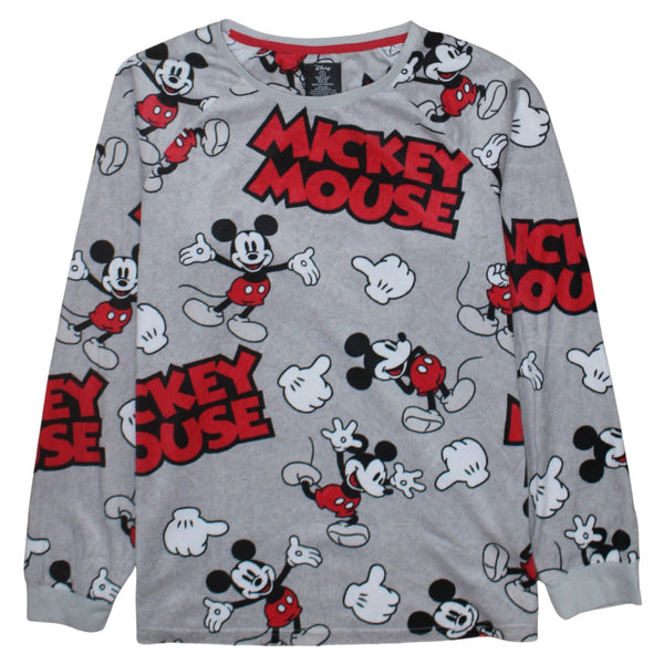 Disney 90's Mickey Mouse Crew Neck Sweatshirt Small Grey
