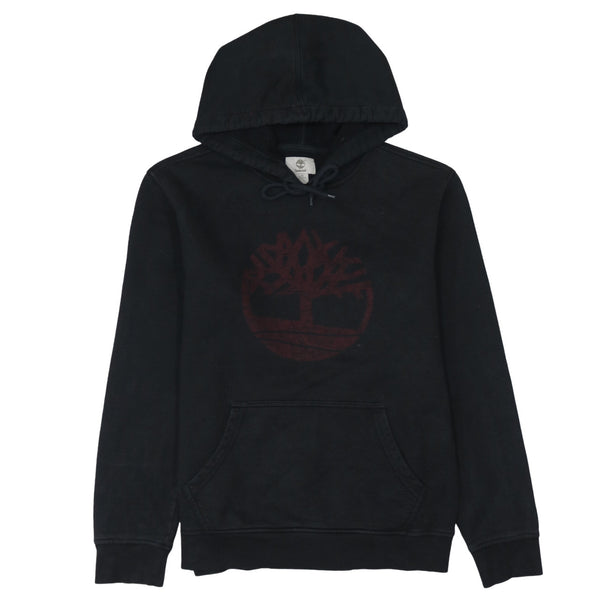 Timberland 90's Spellout Pullover Hoodie Large Black