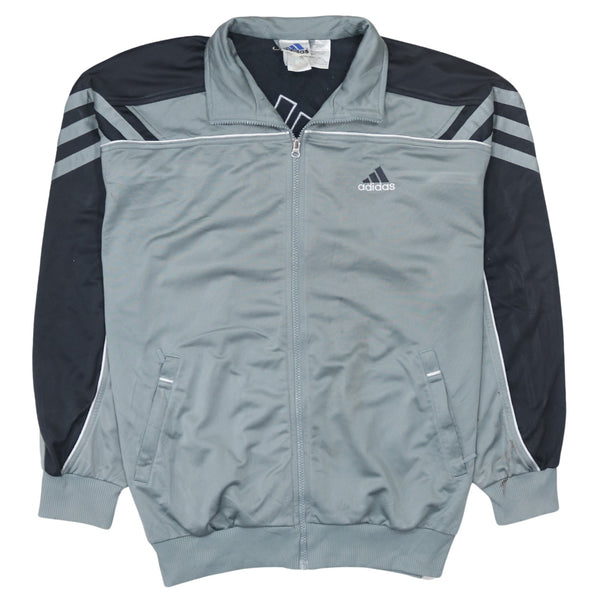 Adidas 90's Lightweight Full Zip Up Sweatshirt Large Black