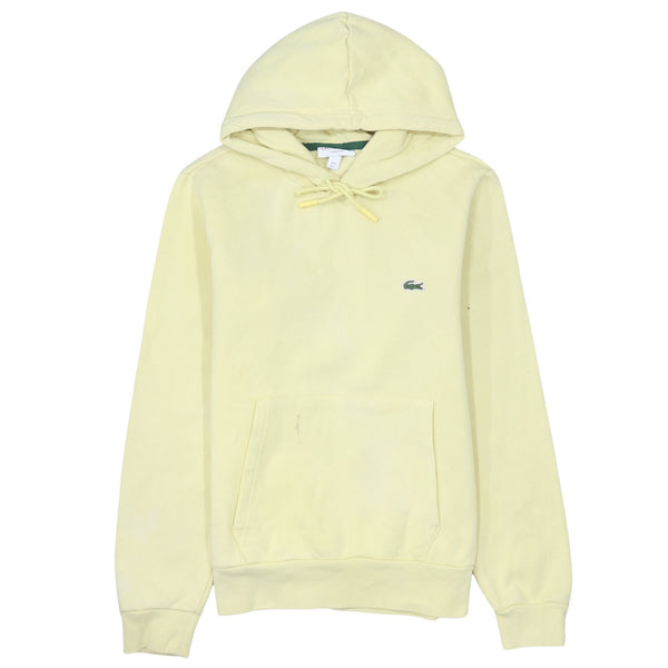 Lacoste 90's Lightweight Pullover Hoodie Small Yellow