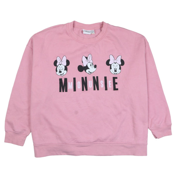 Vintage Disney Minnie Mouse 90's Crew Neck Sweatshirt 2XL Pink