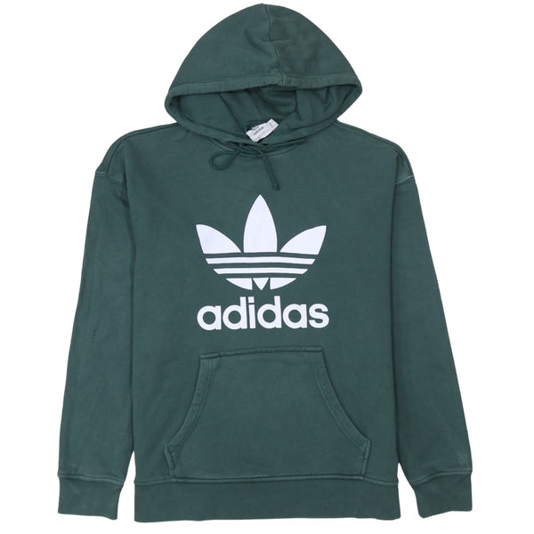 Adidas 90's Spellout Pullover Hoodie Large  Green