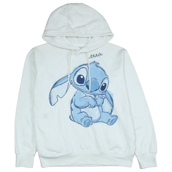 Disney Stitch 90's Vintage White Pullover Hoodie XXSmall Women