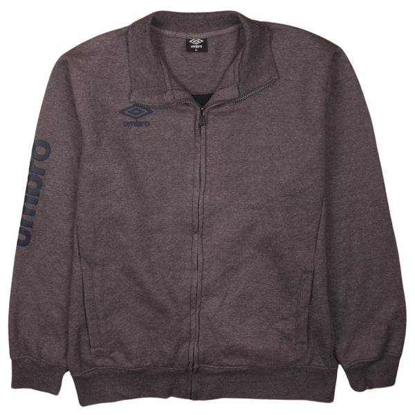 Vintage Umbro 90's Grey Heavyweight Full Zip Sweatshirt Women's XLarge