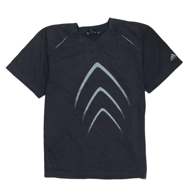 Adidas 90's Short Sleeves V Neck T Shirt XSmall Black