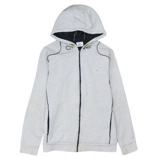 Lacoste 90's Sportswear Full Zip Up Hoodie Large  Grey