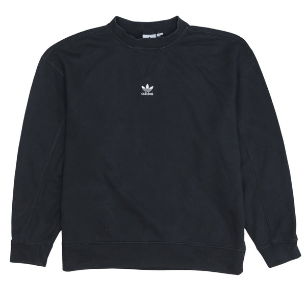 Adidas 90's Lightweight Crew Neck Sweatshirt Large  Black