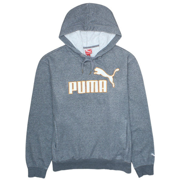 Puma 90's Spellout Pullover Hoodie Men's Medium Grey