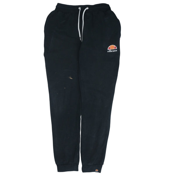 Ellesse 90's Vintage Black Joggers Sweatpants - Medium Size