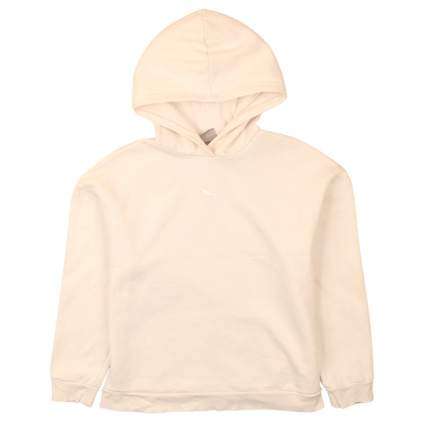 Puma 90's Beige Cream Women's Sportswear Pullover Hoodie Large