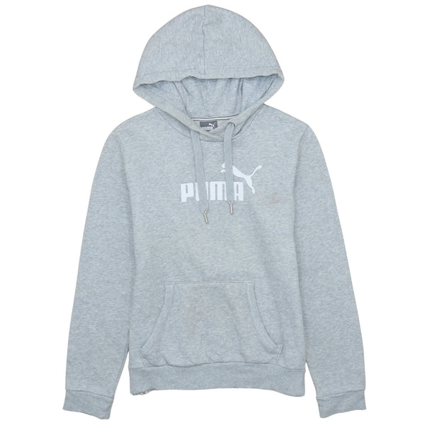Puma 90s Spellout Grey Pullover Hoodie, Women’s Medium, Vintage