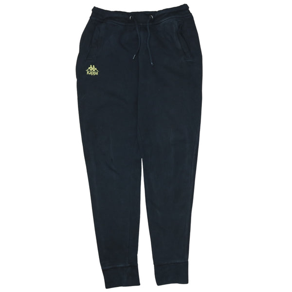 Kappa 90's Vintage Black Casual Joggers Sweatpants Men's Small Cotton