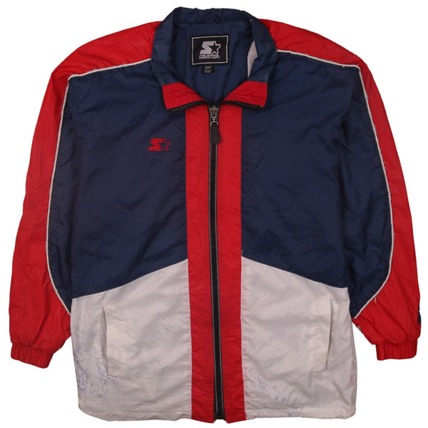 Vintage Starter 90's Navy Blue Full Zip Lightweight Windbreaker S