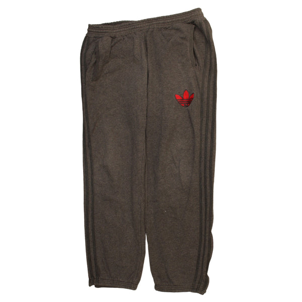Adidas Vintage 90's Men's Grey Elastic Joggers Sweatpants Medium