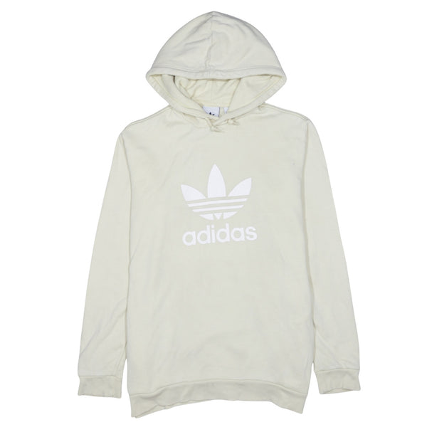 Adidas 90's Spellout Pullover Hoodie Medium Yellow