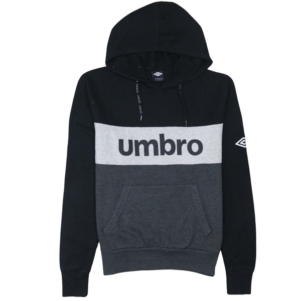 Umbro 90's Spellout Pullover Hoodie XLarge Black