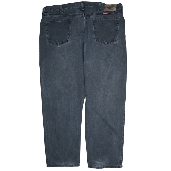 Wrangler 90's Lightwash Straight Leg Baggy Jeans / Pants 44 Black
