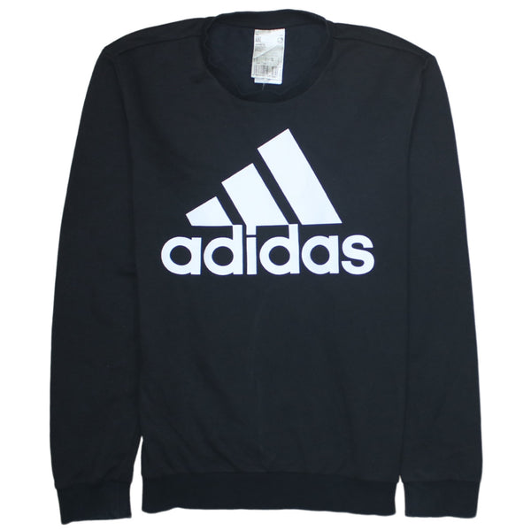 Adidas 90's Spellout Crew Neck Sweatshirt Small Black