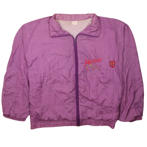 Vintage 90's Active Lightweight Purple Windbreaker Jacket XXL