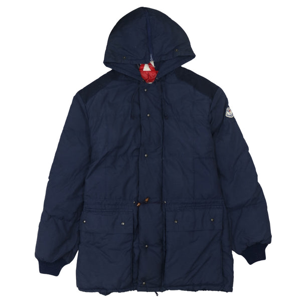 Moncler 90's Hooded Full Zip Up Windbreaker Small  Navy Blue