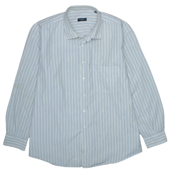 Burberry 90's Long Sleeve XXXXLarge Grey Button Up Shirt