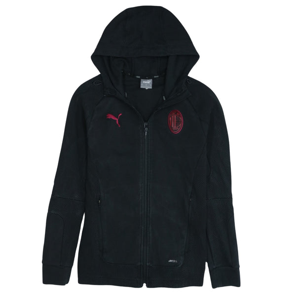 Puma 90's Black Hoodie Small Vintage Sportswear, Cotton Zip Up