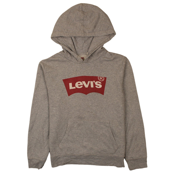 Levi's 90's Grey Spellout Pullover Hoodie Men's Small
