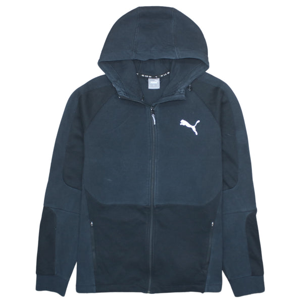 Puma 90's Vintage Lightweight Full Zip Hoodie XLarge Black