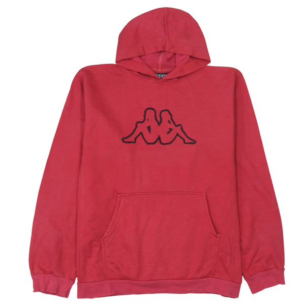 Kappa 90's Spellout Pullover Hoodie XXLarge (2XL) Red