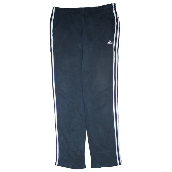 Adidas 90's 3 Stripes Straight Leg Baggy Trousers / Pants Large Black