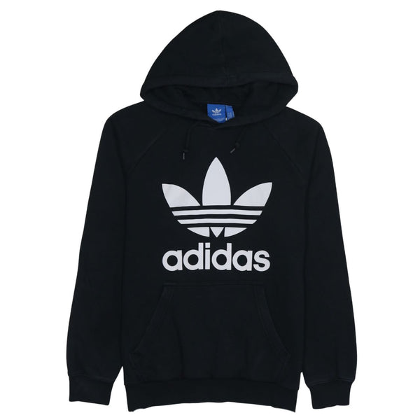 Adidas 90's Spellout Pullover Hoodie Medium Grey