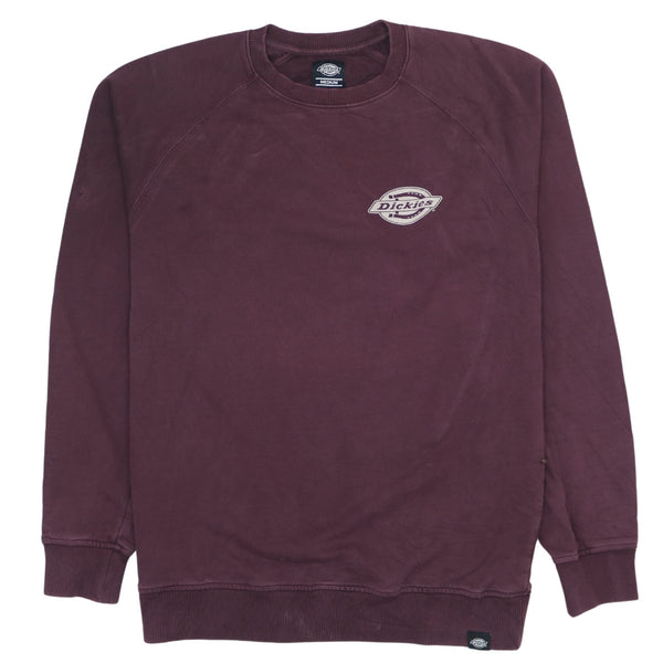 Dickies 90's Heavyweight Crew Neck Sweatshirt Medium Burgundy Red