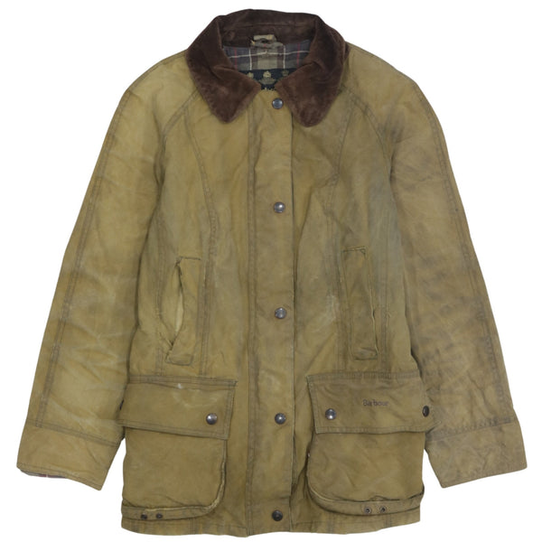 Barbour 90s Beige Cream Heavyweight Button Windbreaker Small Jacket