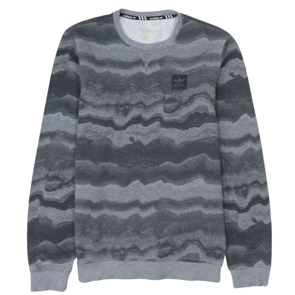 Adidas 90's Lightweight Crew Neck Sweatshirt Small  Grey