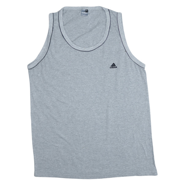 Adidas Vintage 90's XLarge Grey Sleeveless Round Neck Vest