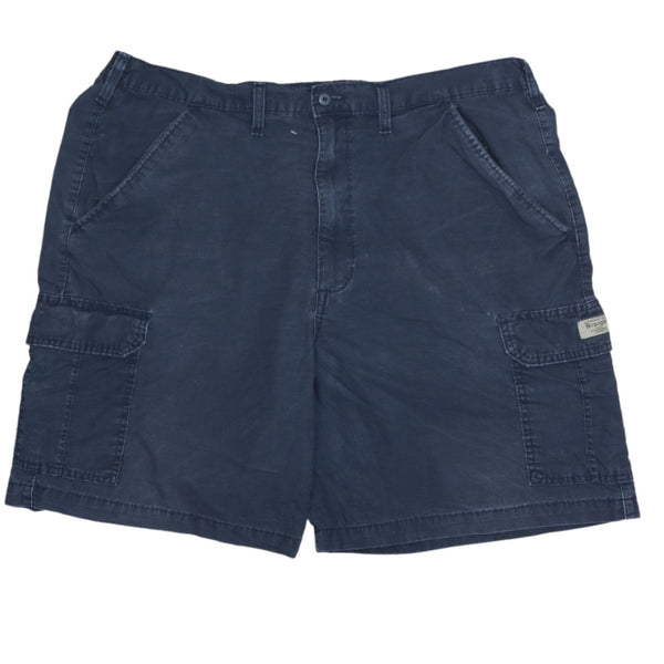 Wrangler 90's Baggy Chino Shorts 40 Navy Blue