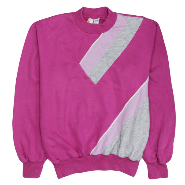 Adidas 90's Plain Crew Neck Sweatshirt Medium  Pink