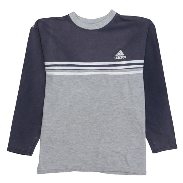 Adidas 90's Lightweight Crew Neck Sweatshirt Large Grey