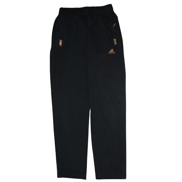 Adidas 90's Elasticated Waistband Drawstrings Casual Trousers / Pants Medium Black