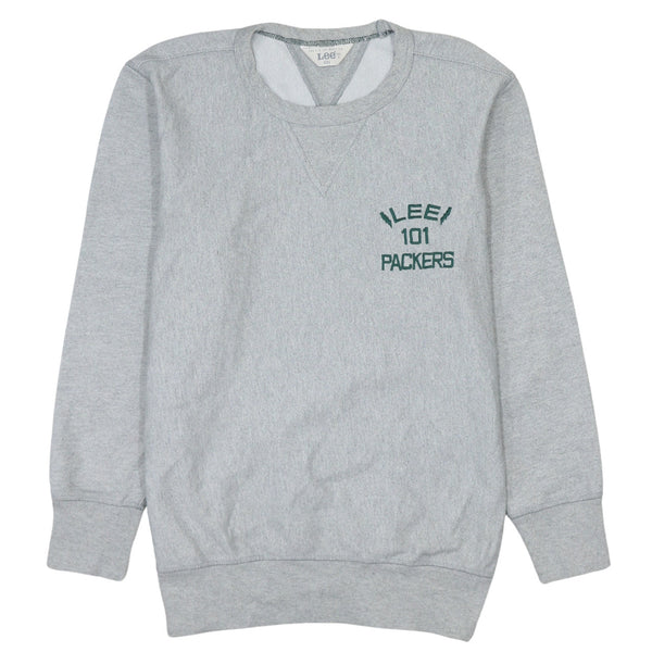 Lee 90's Vintage Grey Lightweight Crew Neck Sweatshirt Men's Small